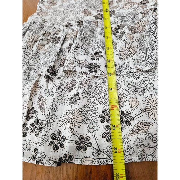 Loft shift dress size Small floral ruffle hem - Picture 8 of 10